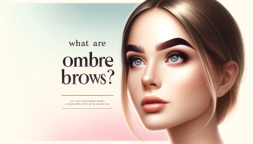 When Can I Wash My Face After Ombre Brows? 1 Image showing girl having Ombre Brows
